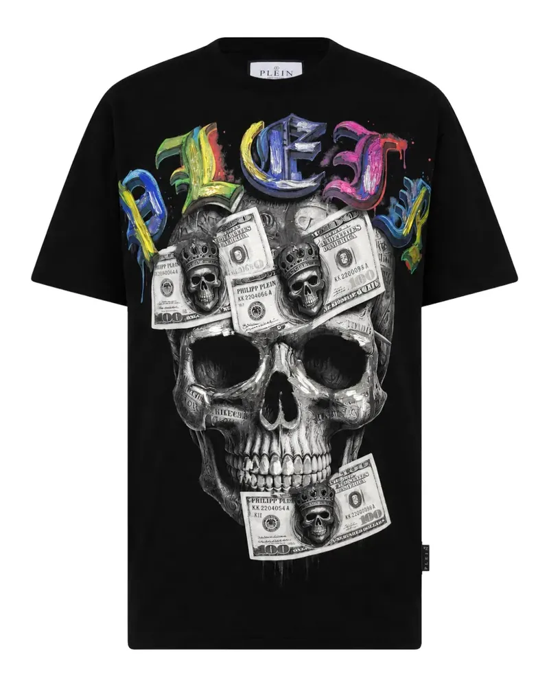 Philipp Plein T-Shirt mit rundem Ausschnitt - Schwarz Schwarz