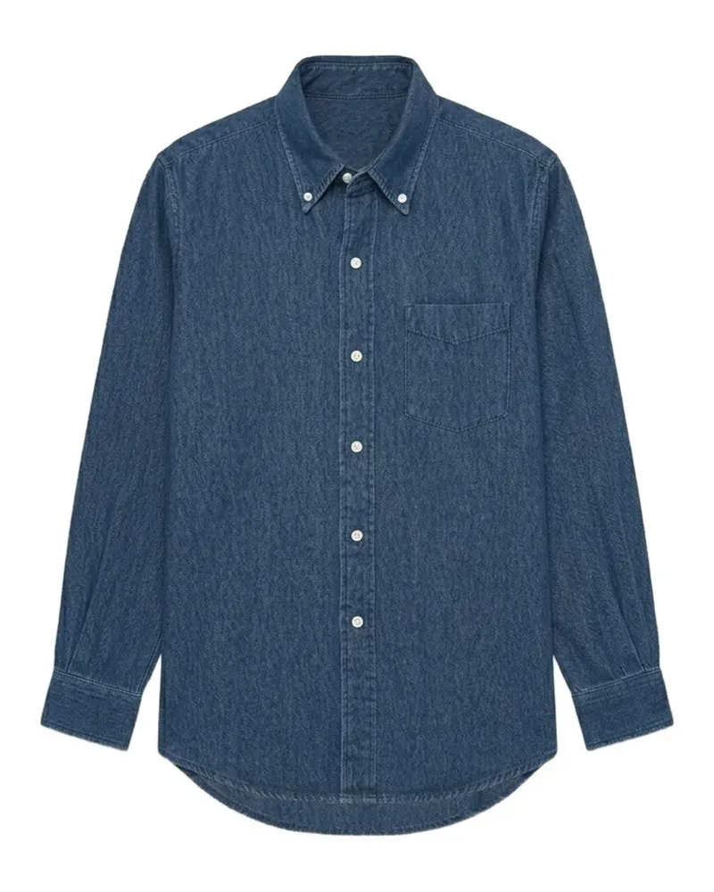 Fortela King Hemd mit Knopfleiste - Blau Blau