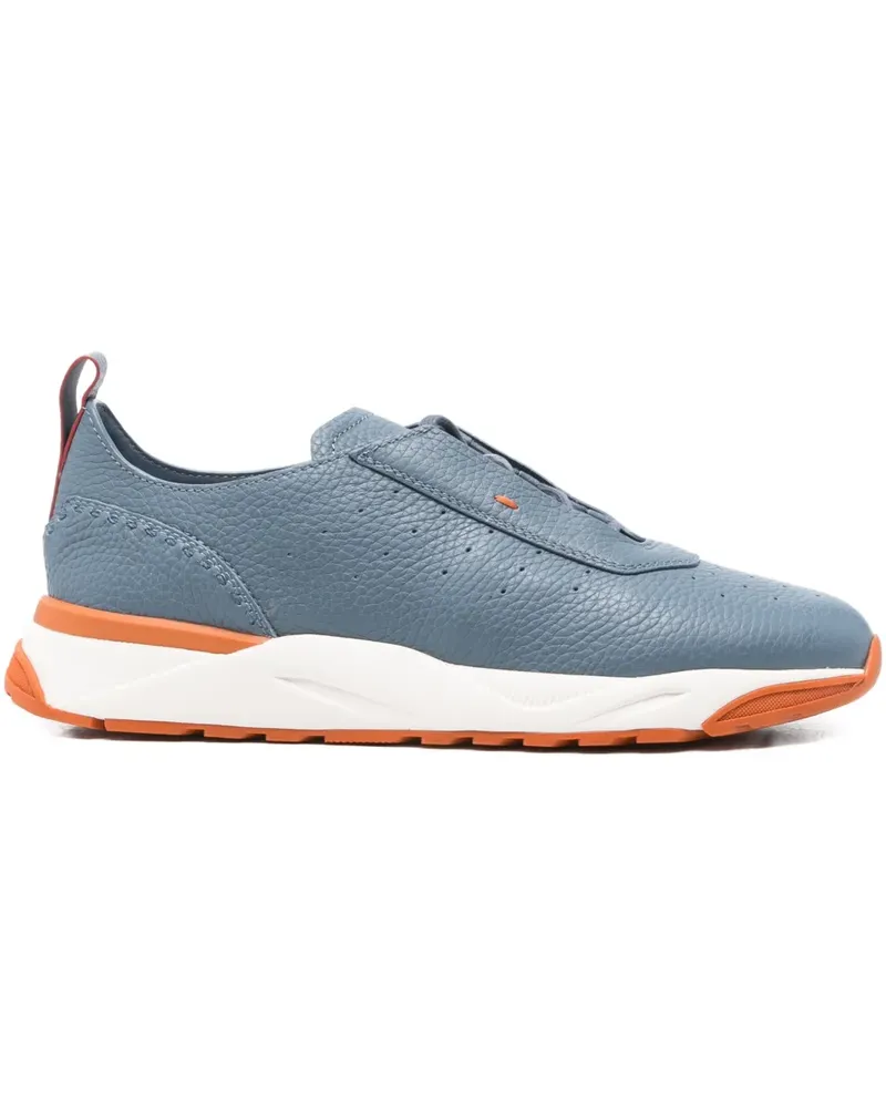 Santoni Perforierte Sneakers - Blau Blau