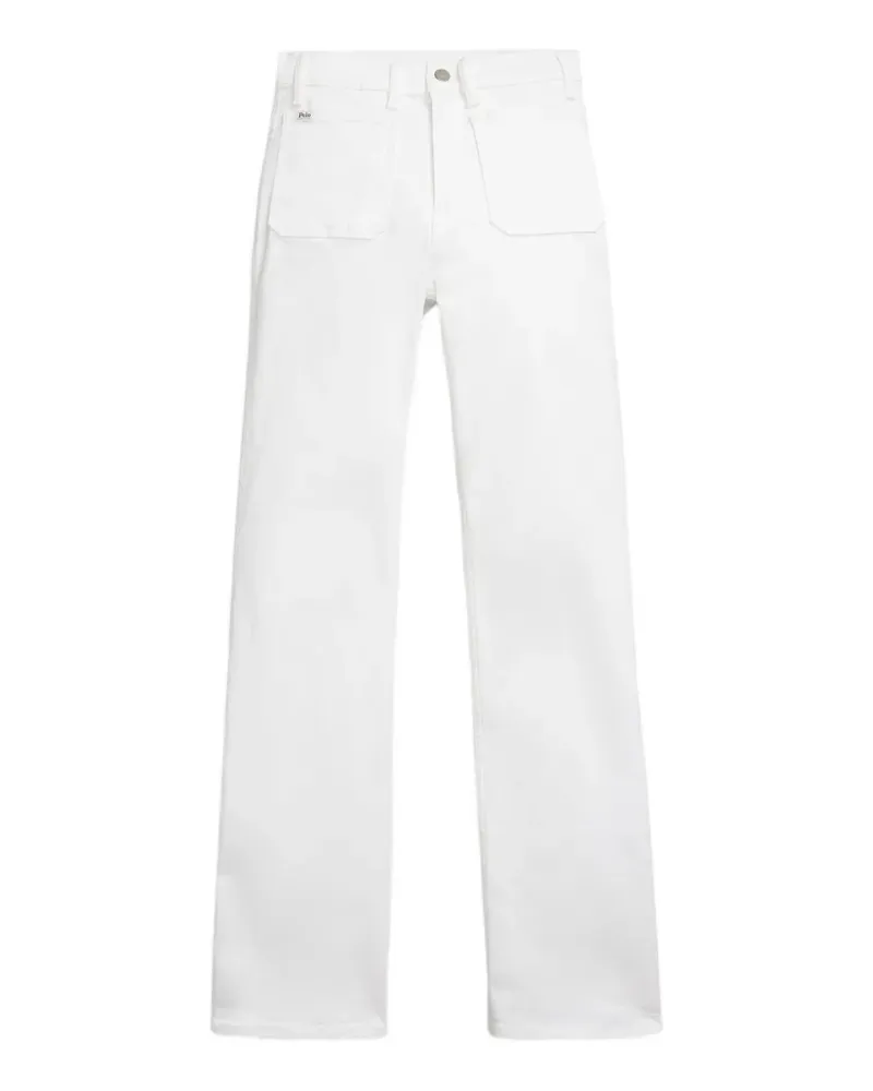 Ralph Lauren Jeans mit weitem Bein - Weiß Weiß