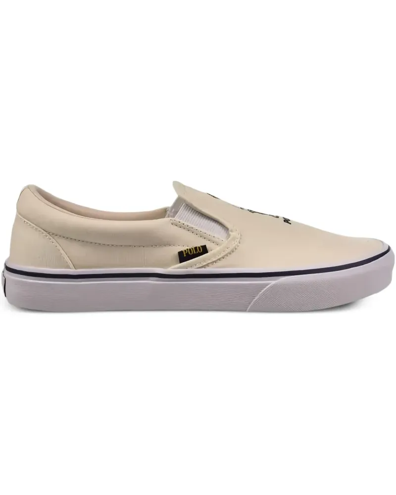 Ralph Lauren Keaton Slip-On-Schuhe mit Bärenstickerei - Nude Nude