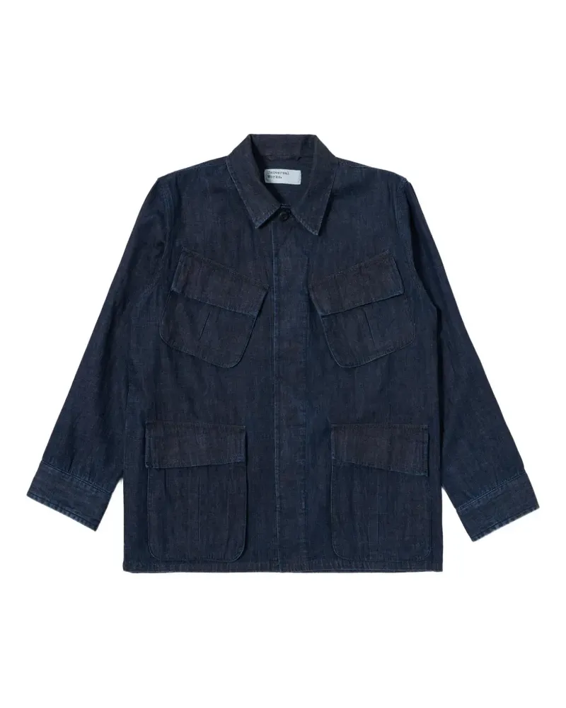 Universal Works flap-pocket overshirt - Blau Blau