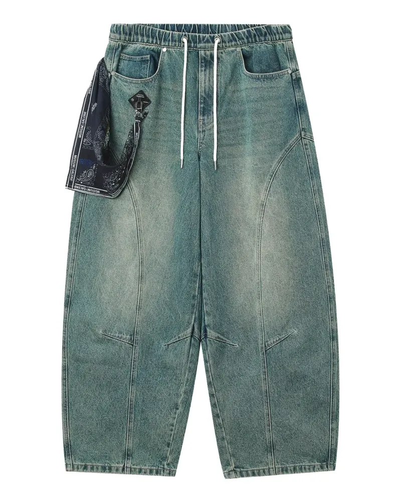 Musium Div. Jeans mit Kordelzug - Blau Blau