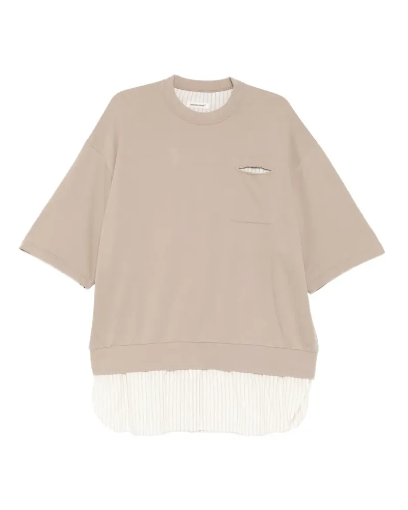 Undercover pocket striped T-shirt - Nude Nude