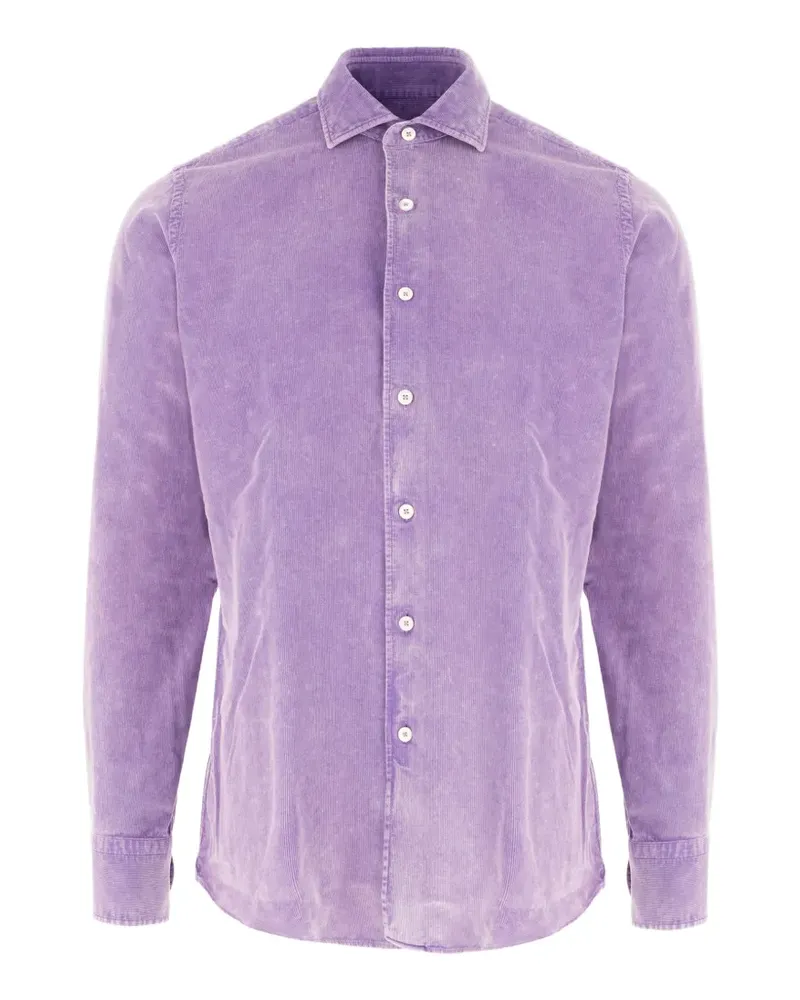 Alessandro Gherardi Hemd aus Cord - Violett Violett
