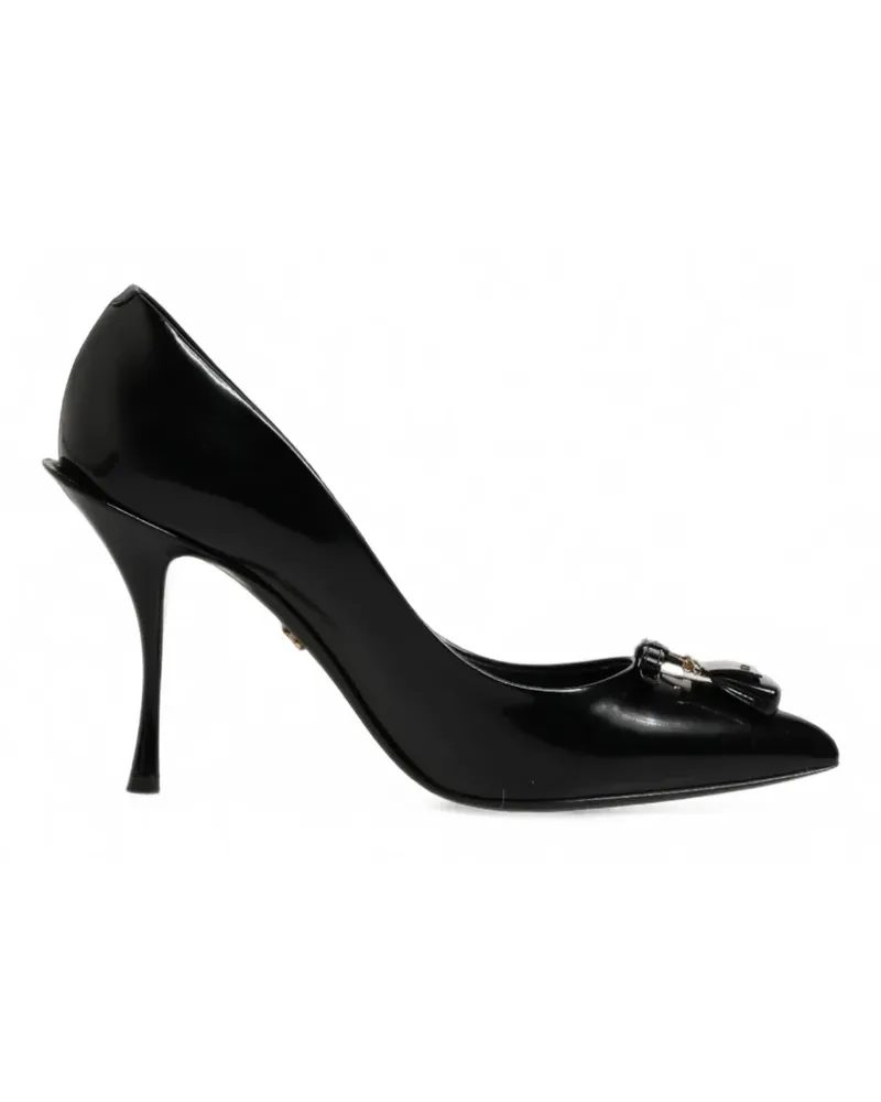 Dolce & Gabbana Sicily Pumps mit Taschendetail und spitzer Kappe - Schwarz Schwarz