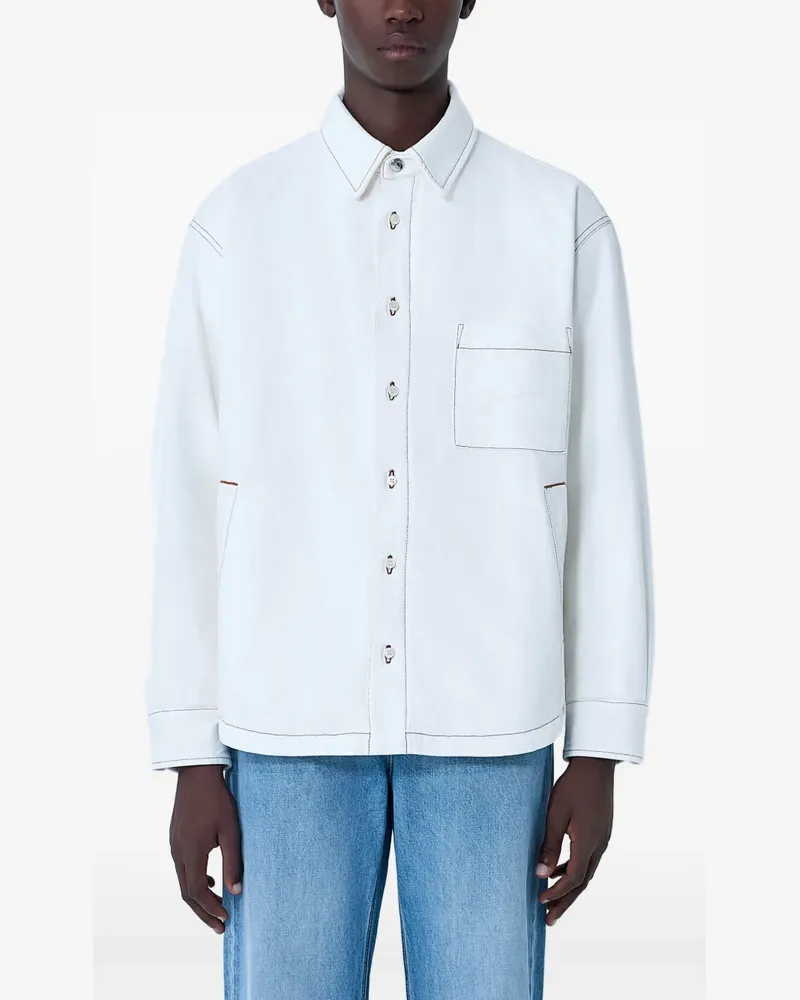 Jacquemus button patch pocket shirt - Weiß Weiß
