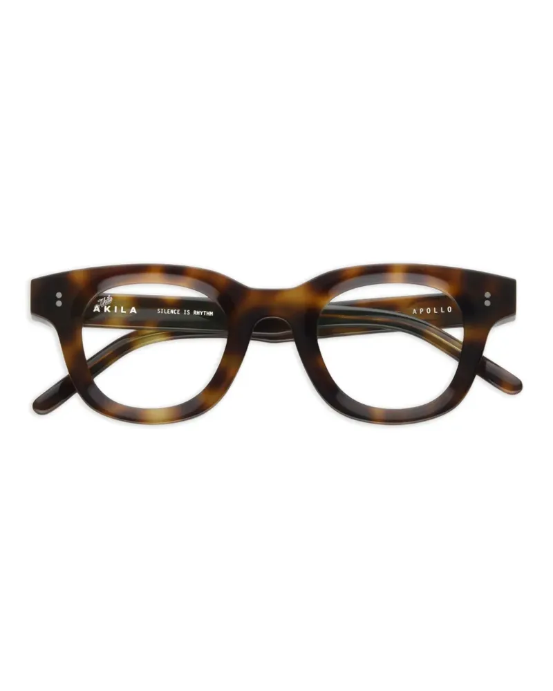 AKILA Apollo Brille mit geometrischem Gestell - Braun Braun