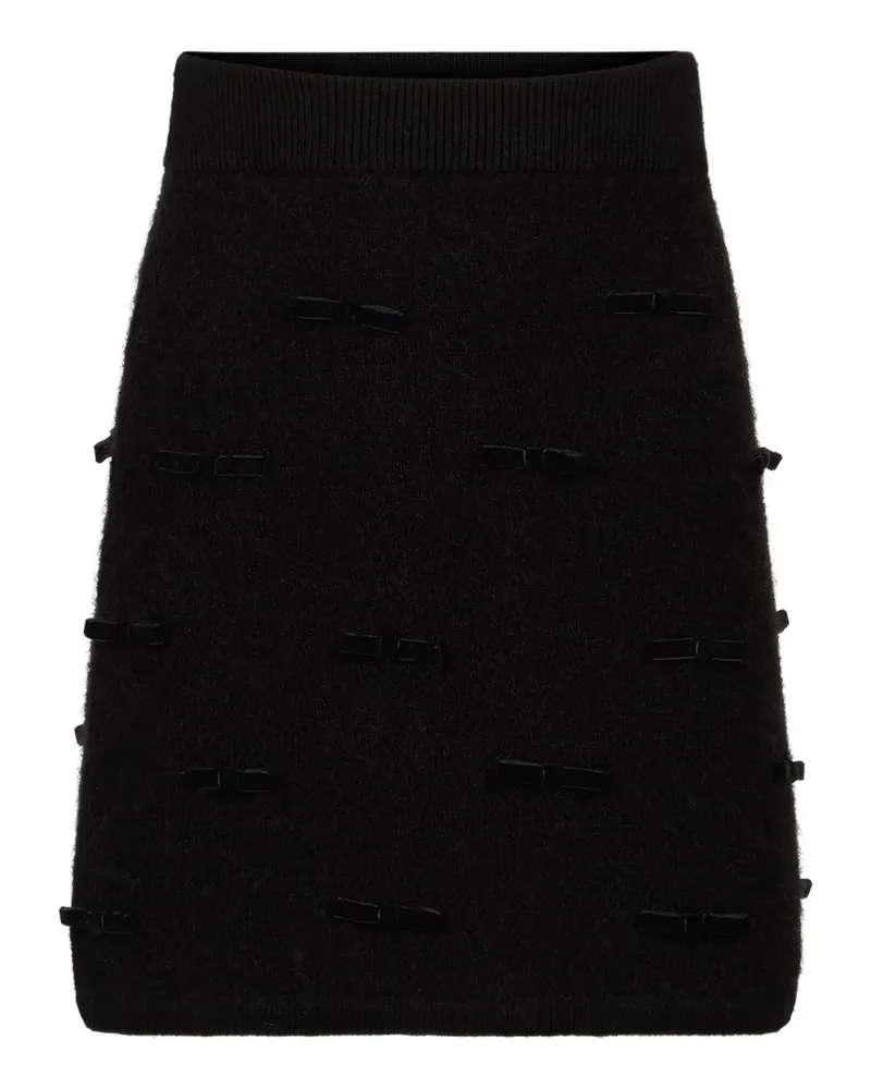 Nina Ricci Minirock mit Schleifendetail - Schwarz Schwarz