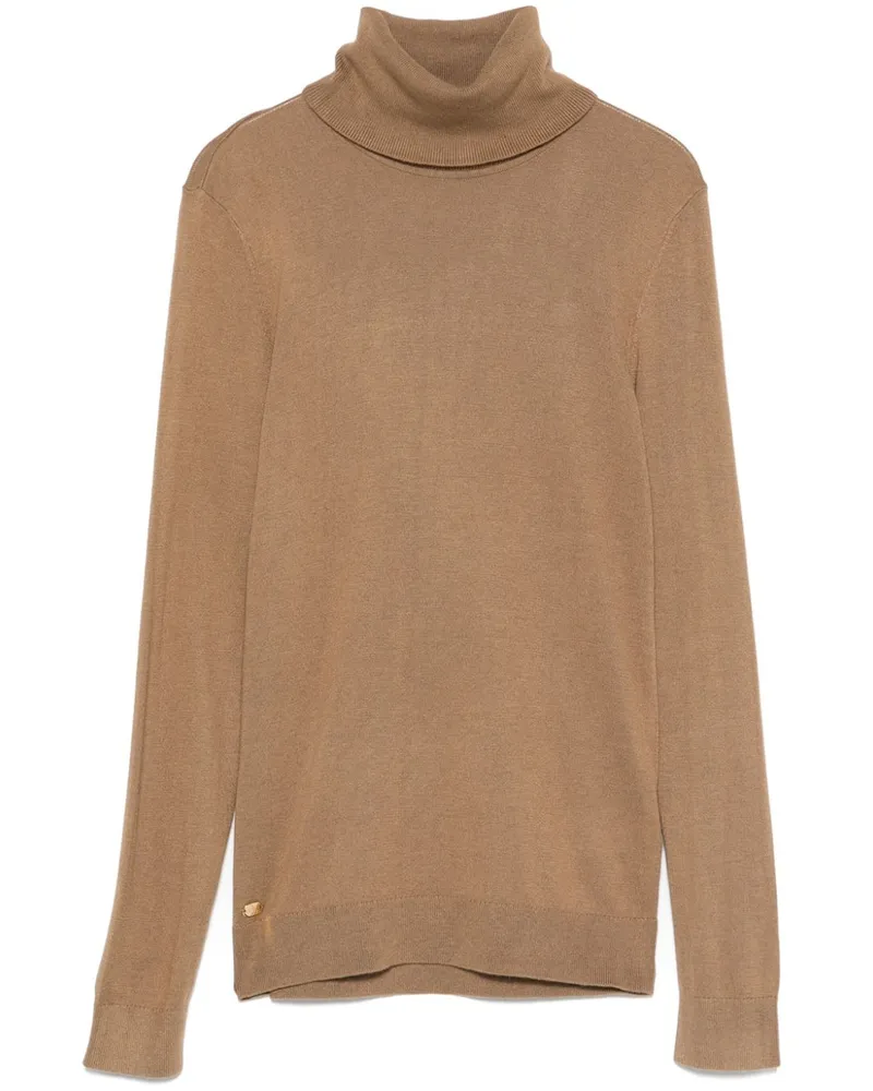 Ralph Lauren Fein gestrickter Pullover - Braun Braun