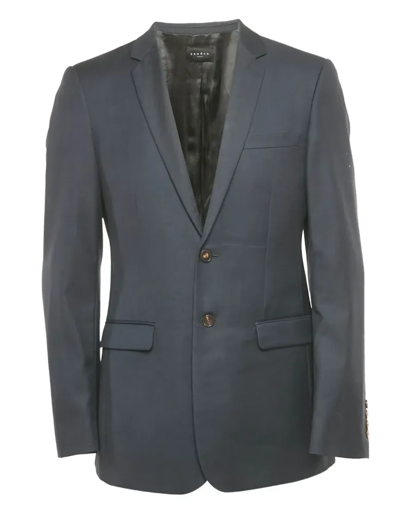 Sandro Blazer aus Wolle - Blau Blau