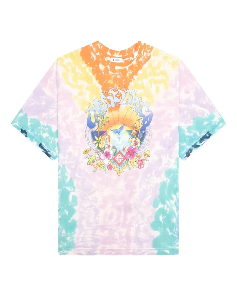 Casablanca Paris Surf Trip Batik-T-Shirt - Violett Violett