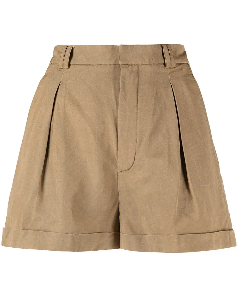 Saint Laurent Shorts mit Falten - Grün Grün