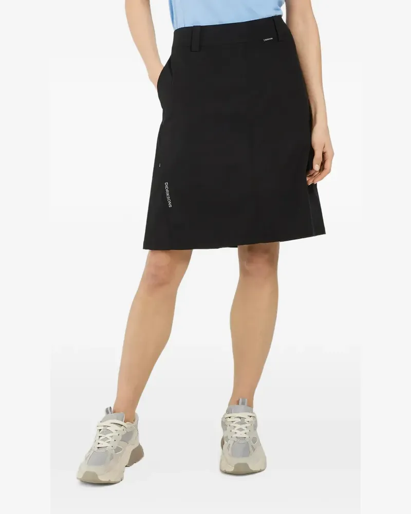 Didriksons 1913 Liv logo-print belt-loop mini skirt - Schwarz Schwarz