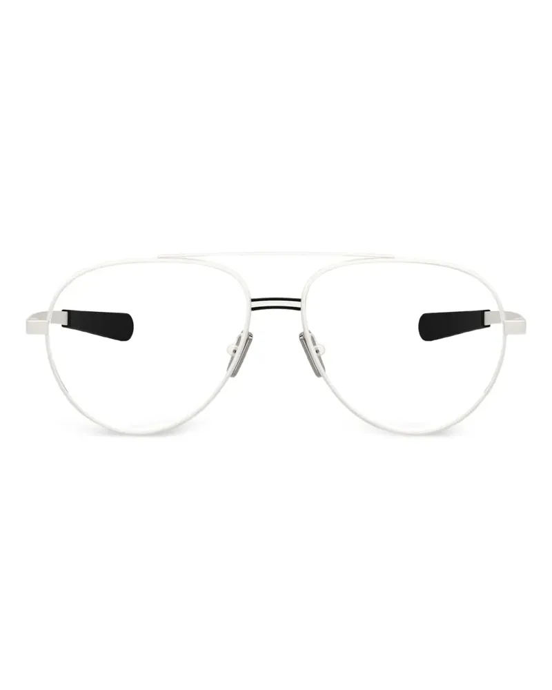 Moncler Klassische Pilotenbrille - Silber Silber