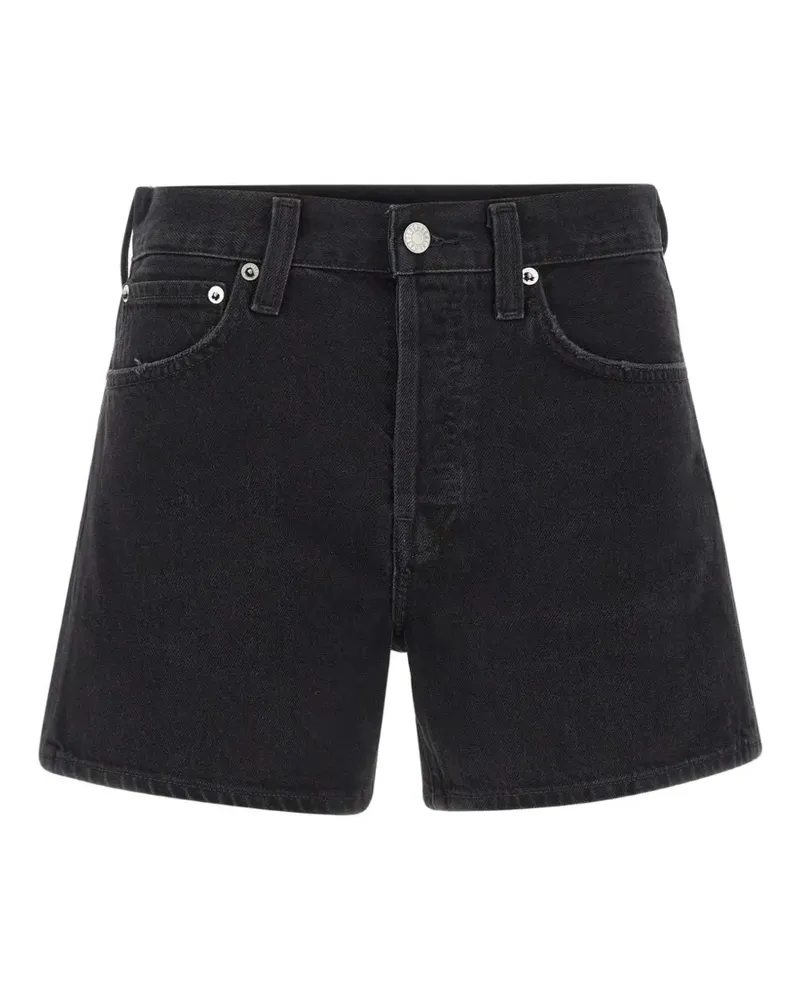 AGOLDE five-pocket denim shorts - Schwarz Schwarz