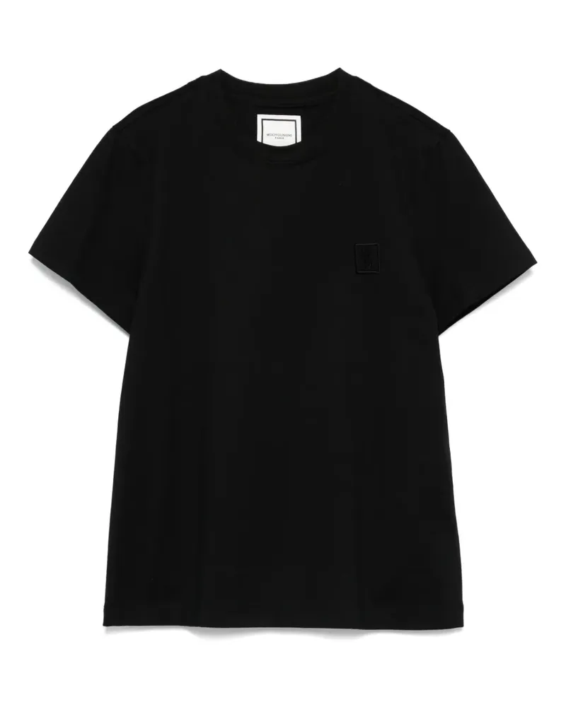 Wooyoungmi T-Shirt mit grafischem Print - Schwarz Schwarz