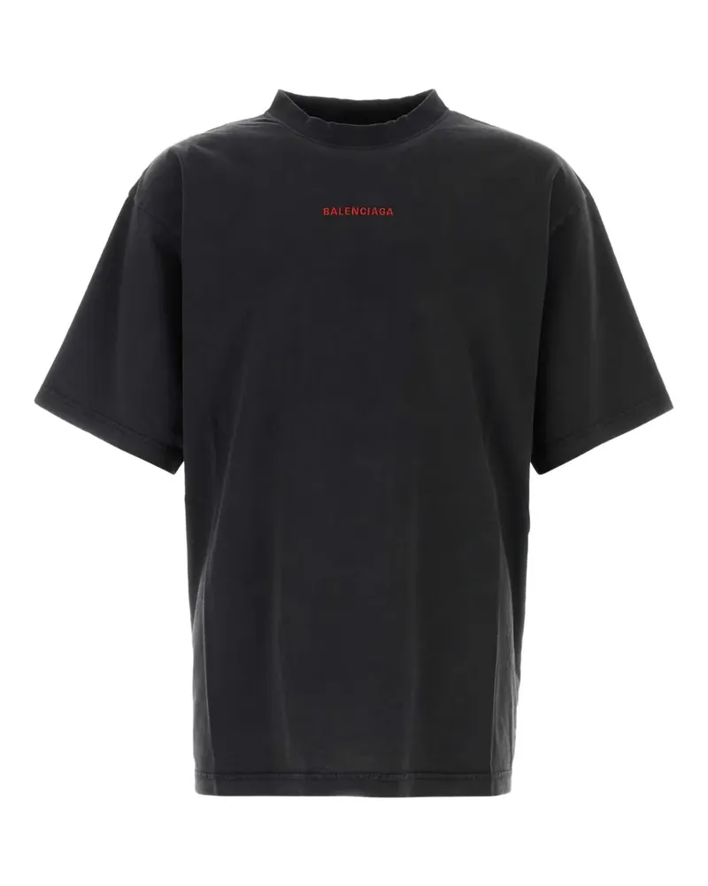 Balenciaga Klassisches T-Shirt - Schwarz Schwarz