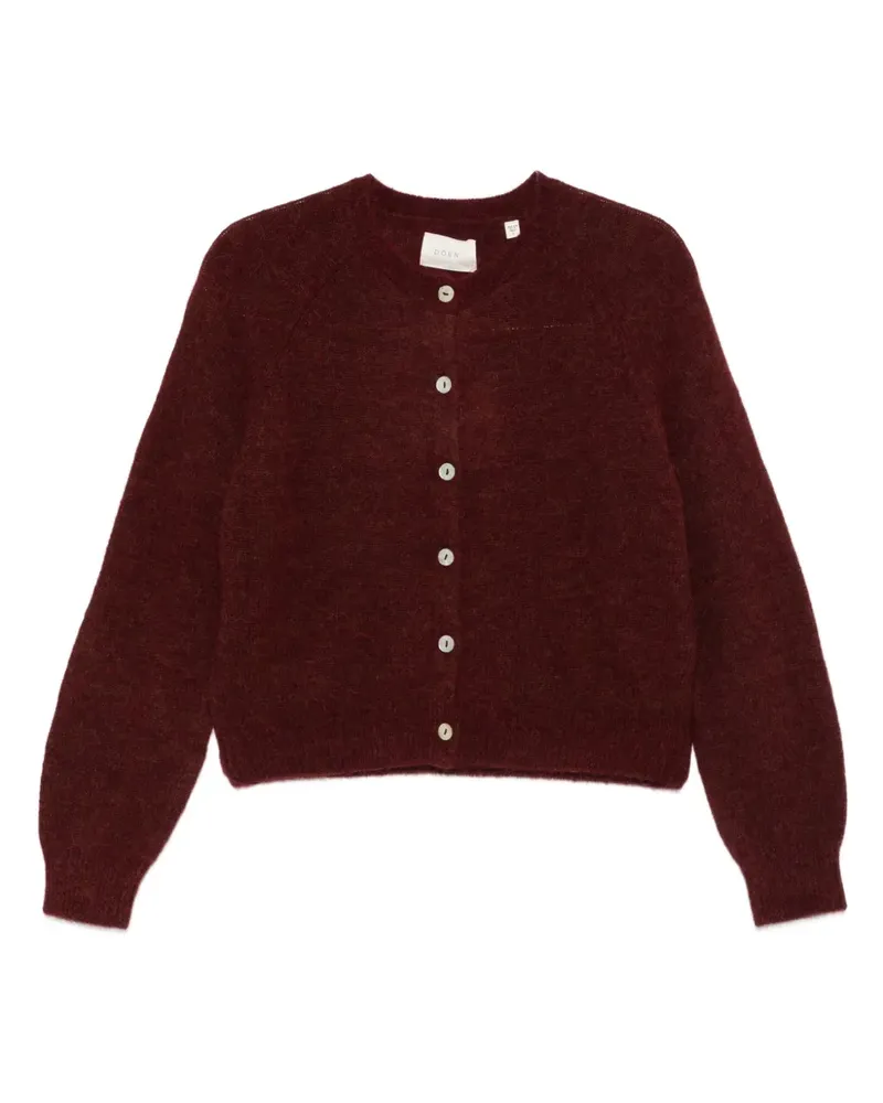 DÔEN Cardigan mit langen Ärmeln - Rot Rot