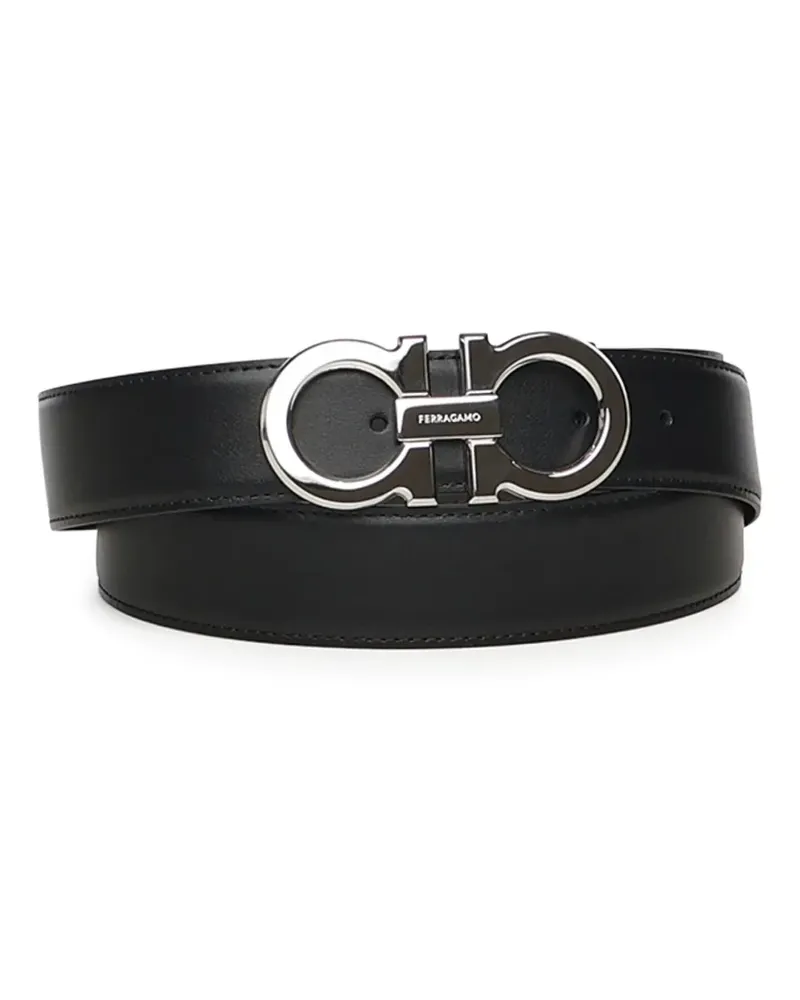 Ferragamo Gürtel mit Gancini-Schnalle - Schwarz Schwarz