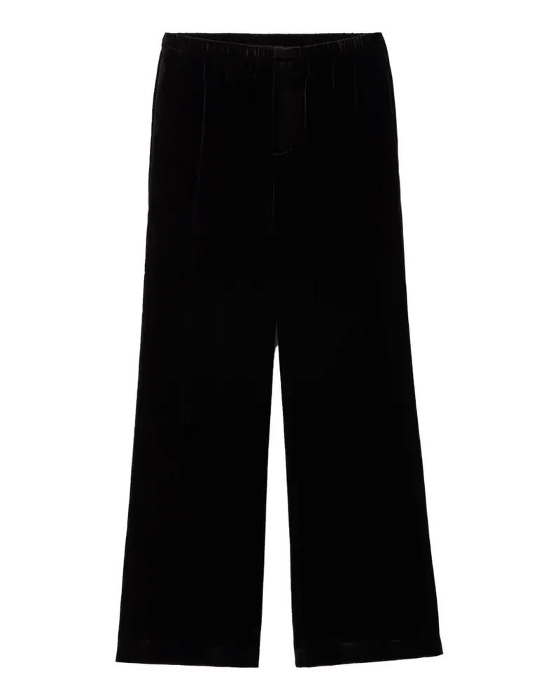 Róhe velvet relaxed-fit trousers - Schwarz Schwarz