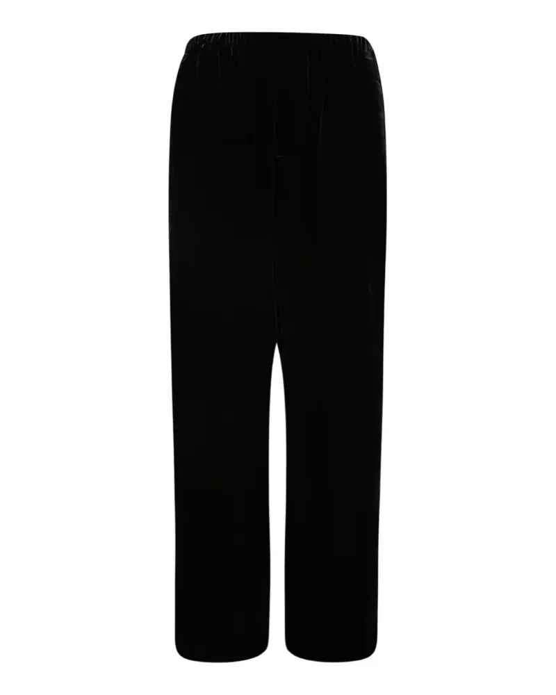 Róhe velvet relaxed-fit trousers - Schwarz Schwarz