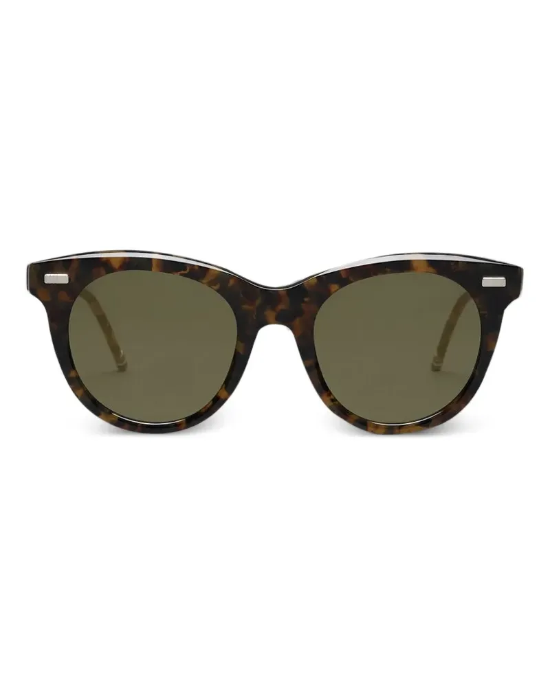 Thom Browne Sonnenbrille mit Cat-Eye-Gestell - Braun Braun