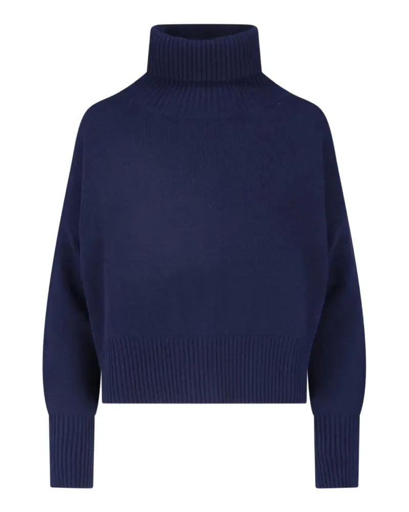 MA'RY'YA roll-neck ribbed-trim sweater - Blau Blau