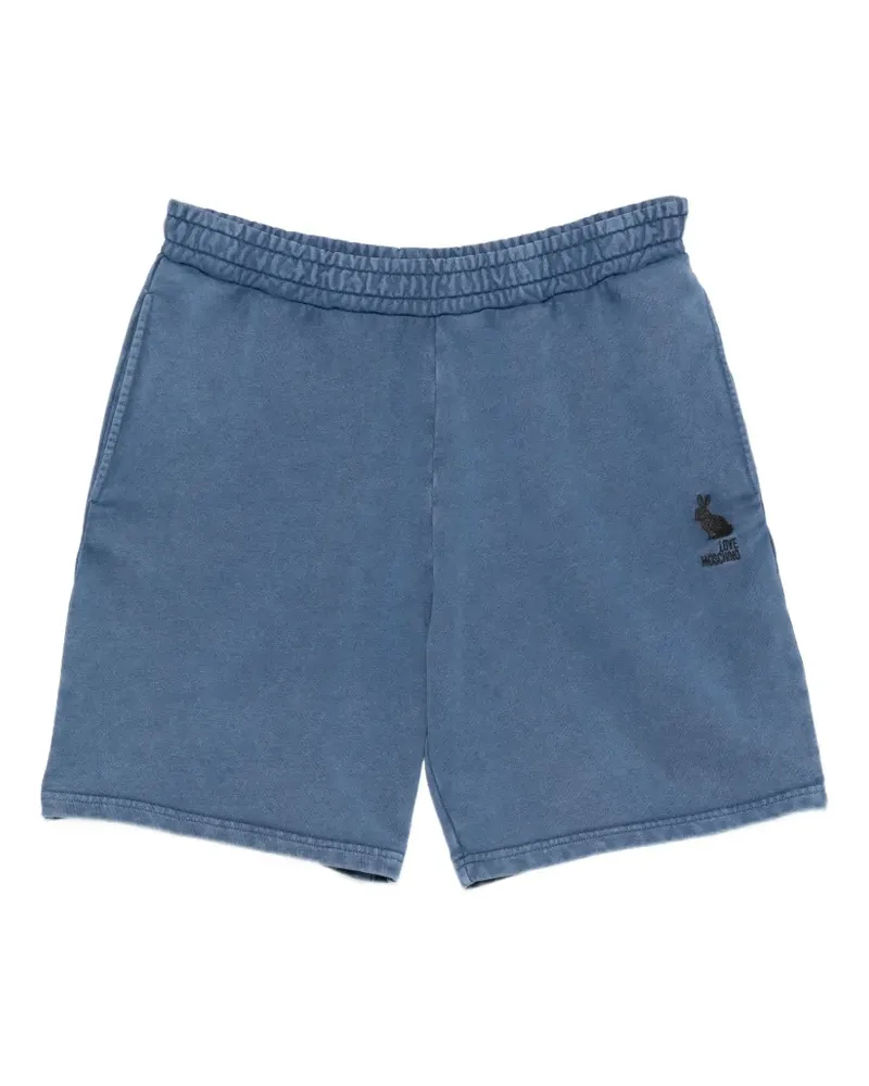 Moschino Joggingshorts mit Logo-Stickerei - Blau Blau