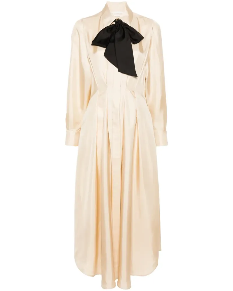 Zimmermann Drapiertes Natura Hemdkleid - Nude Nude