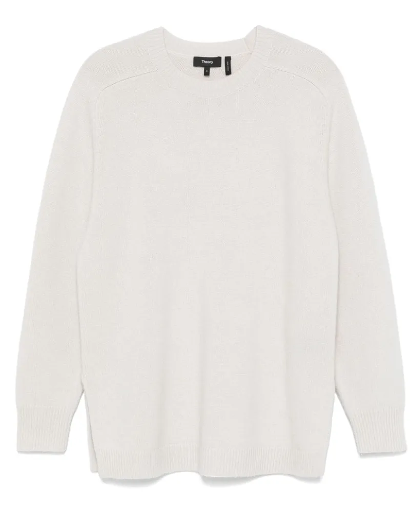 Theory New Karenia Pullover - Weiß Weiß