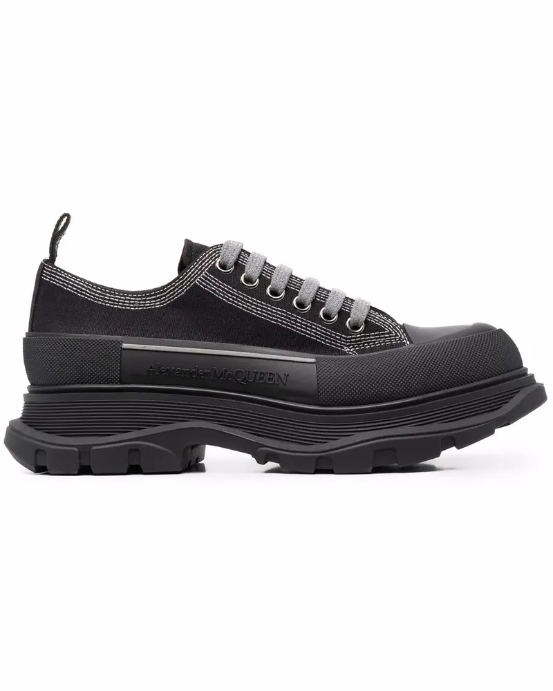 Alexander McQueen Tread Slick Sneakers - Schwarz Schwarz