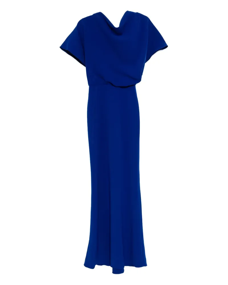 Amsale Abendkleid aus Krepp - Blau Blau