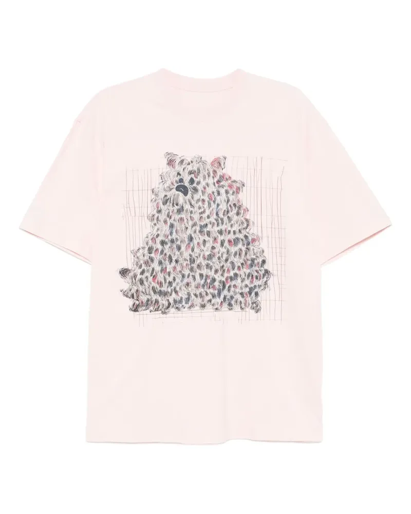 JNBY T-Shirt mit grafischem Print - Rosa Rosa