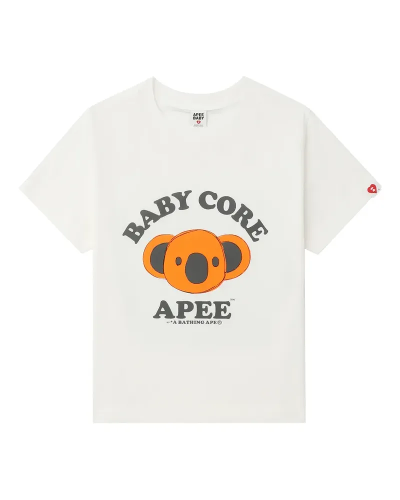 BAPE T-Shirt mit grafischem Print - Weiß Weiß