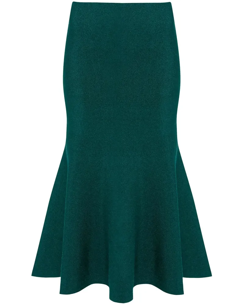 Victoria Beckham Ausgestellter VB Body Midirock - Grün Grün