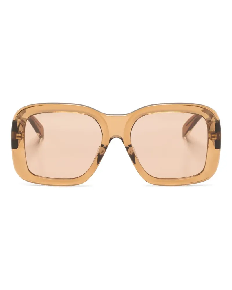 Stella McCartney Sonnenbrille mit eckigem Gestell - Braun Braun