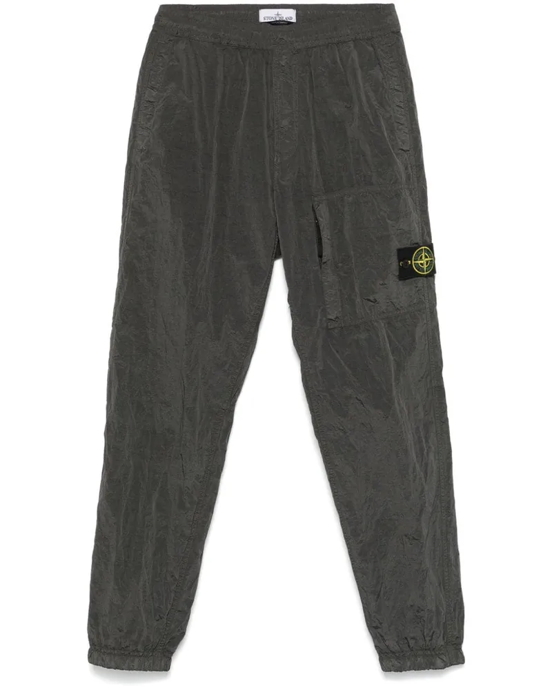 Stone Island Hose mit Kompass-Patch - Grau Grau