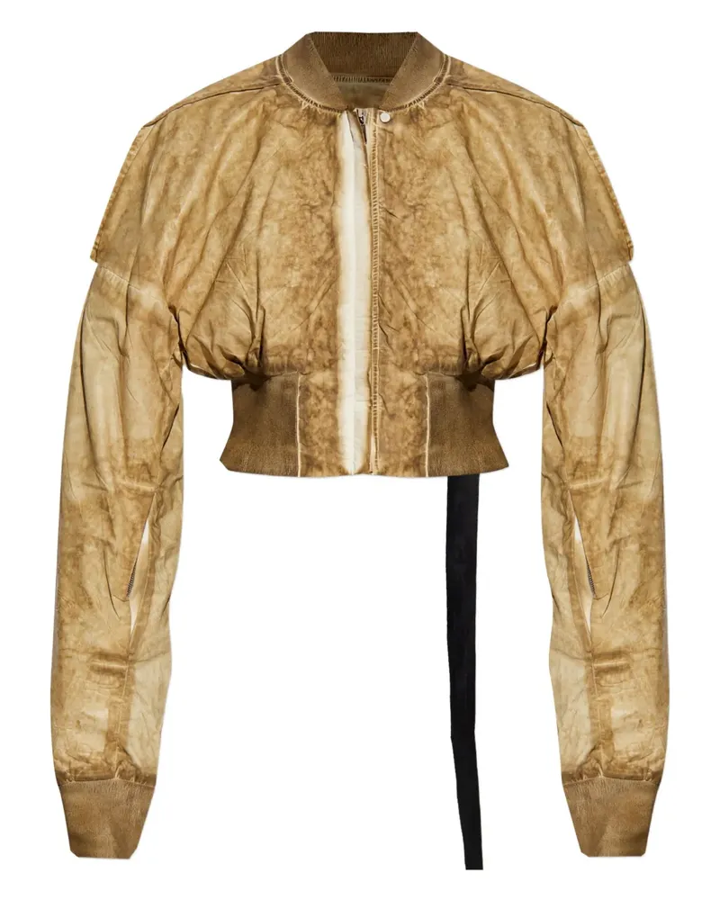 DRKSHDW by Rick Owens Collage Cropped-Jacke - Nude Nude