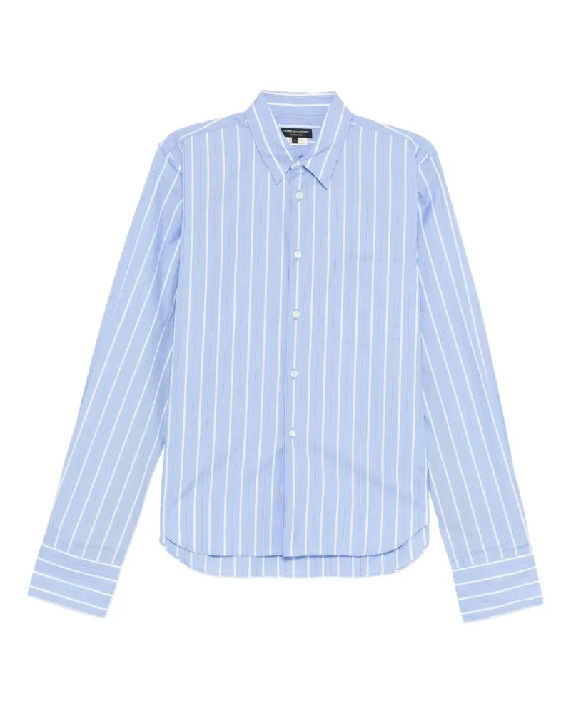 Comme des Garçons vertical-stripe long-sleeve shirt - Blau Blau