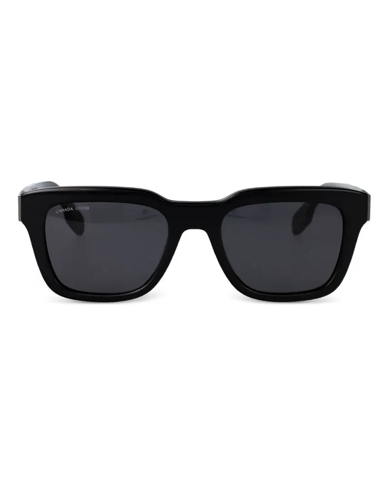 Canada Goose Sonnenbrille mit eckigem Gestell - Schwarz Schwarz