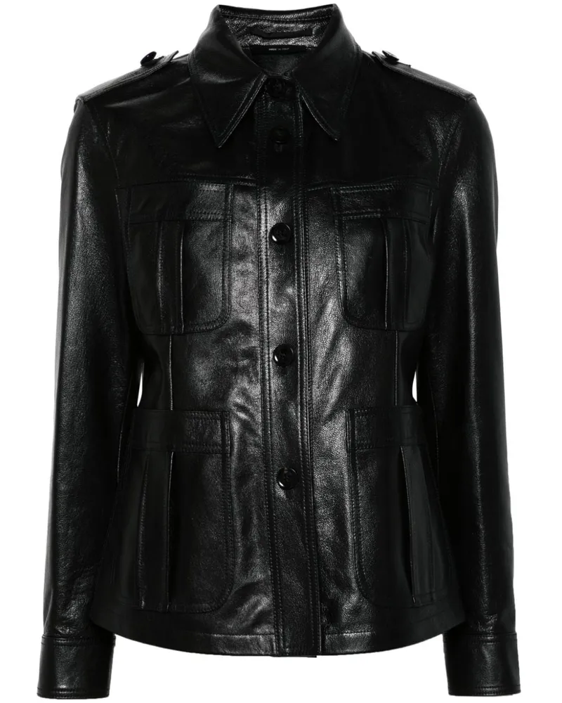 Tom Ford Field Jacke - Schwarz Schwarz