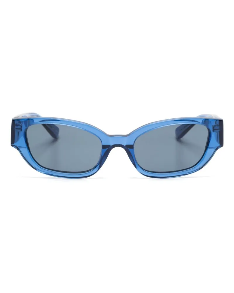 Linda Farrow x Magda Butrym Cat-Eye-Sonnenbrille Blau