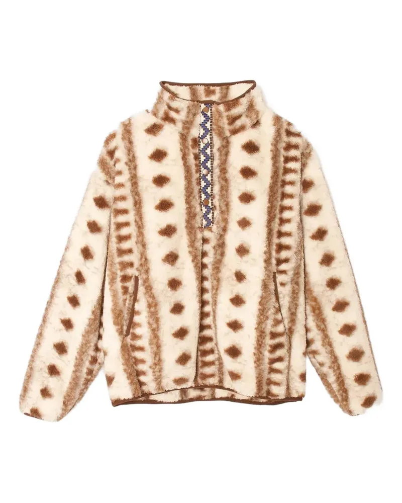 Xírena geometric-pattern sweatshirt - Nude Nude