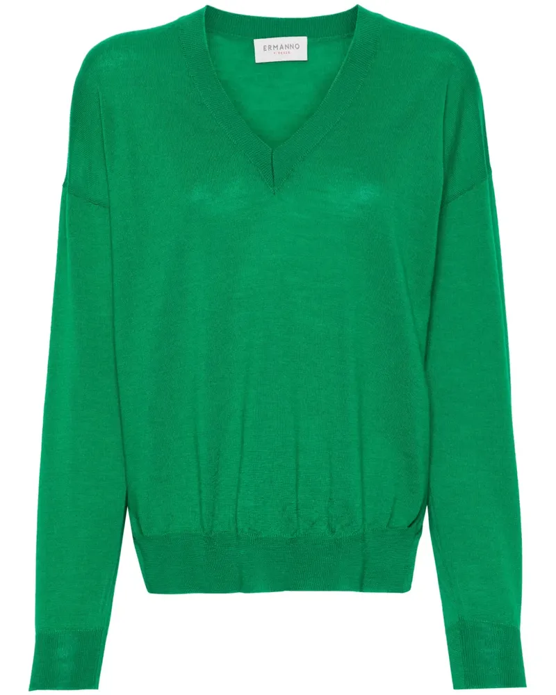 Ermanno Scervino Pullover mit V-Ausschnitt - Grün Grün