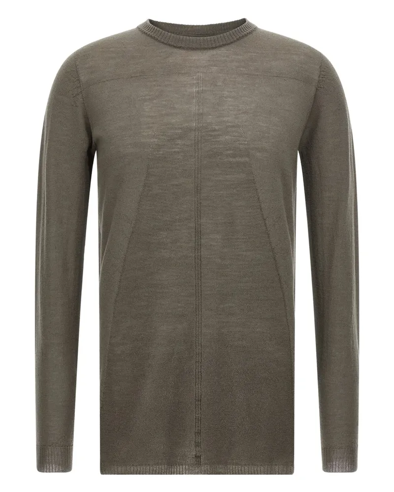 Rick Owens Gerippter Pullover - Grau Grau