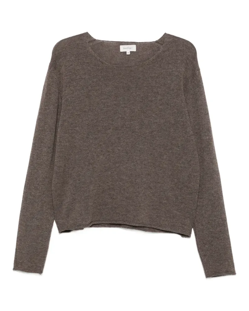 Second/Layer Weezur Pullover mit offenen Kanten - Braun Braun