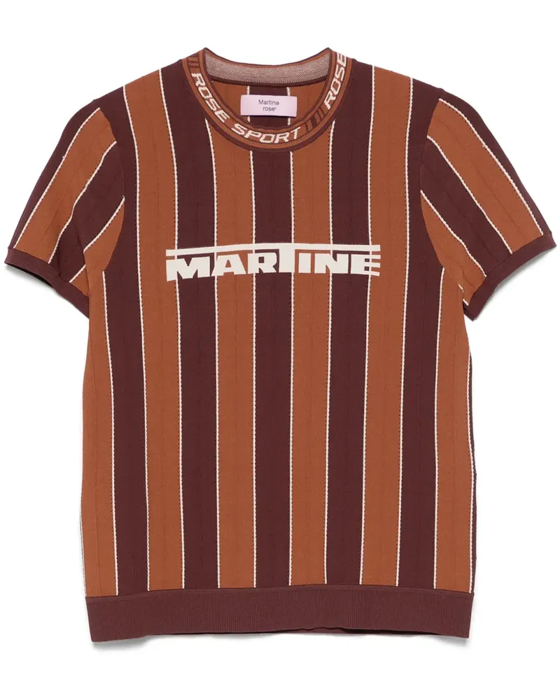 Martine Rose T-Shirt mit Logo - Braun Braun