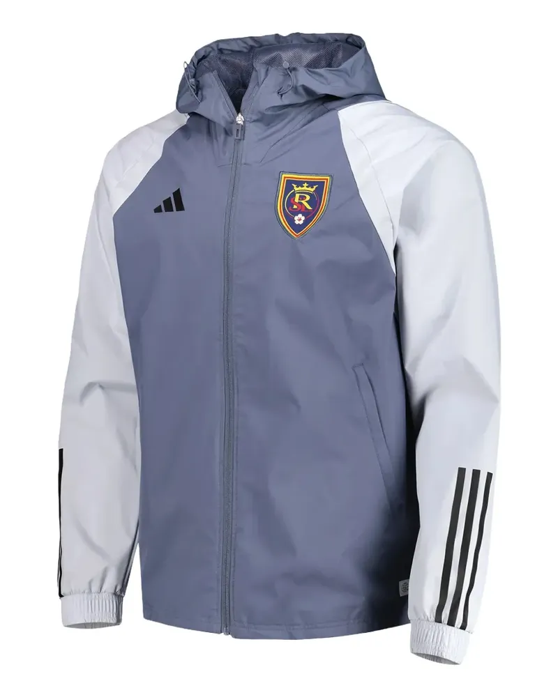 adidas Real Salt Lake zip-up lightweight jacket - Blau Blau