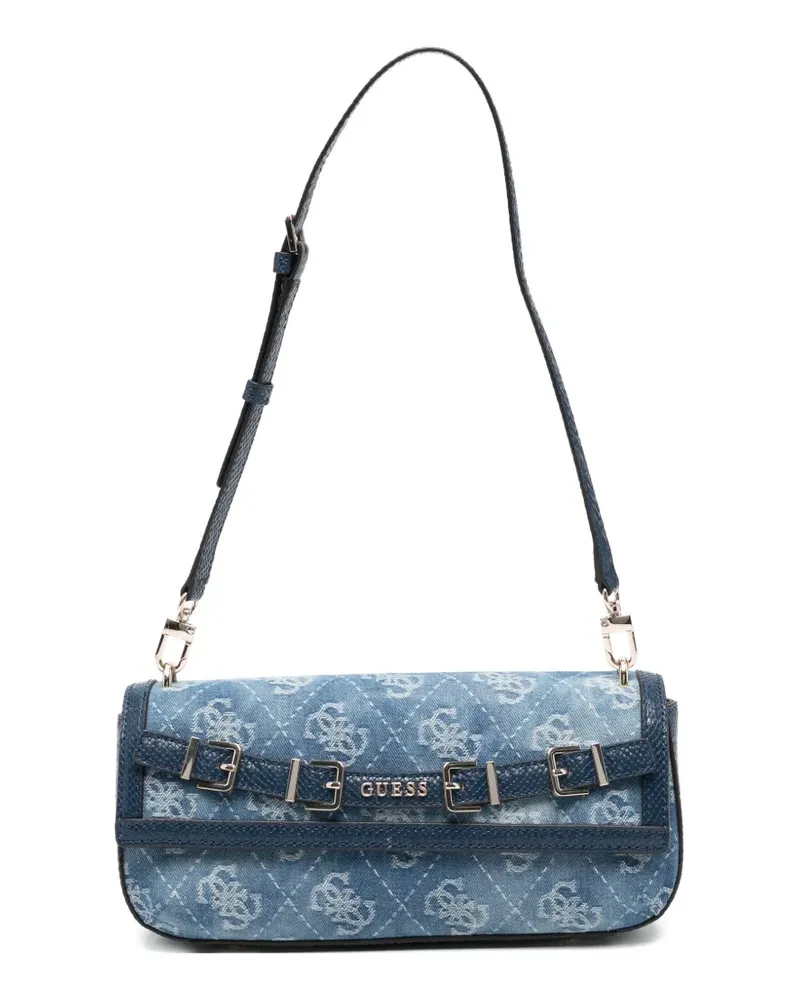 Guess Dovie Schultertasche mit Schnalle - Blau Blau